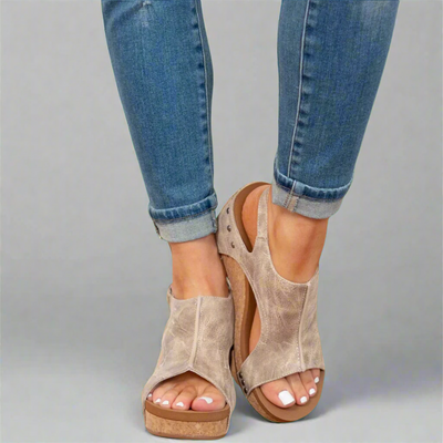Capucine | Sandales Orthopédiques Confortables en Cuir Vegan