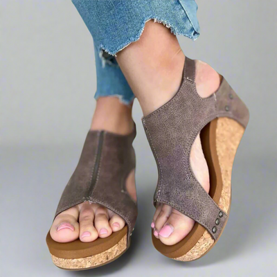 Capucine | Sandales Orthopédiques Confortables en Cuir Vegan
