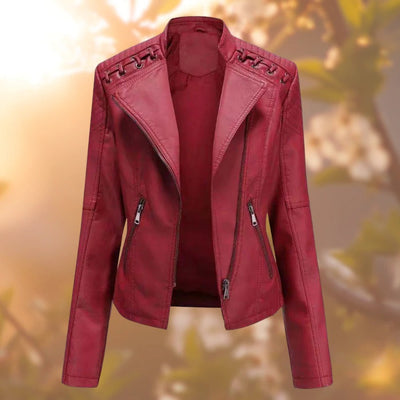 VERONICA™ | Veste en cuir femme