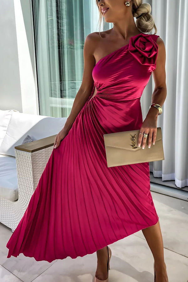 Lizbeth™ | Robe à Épaule Fleurie