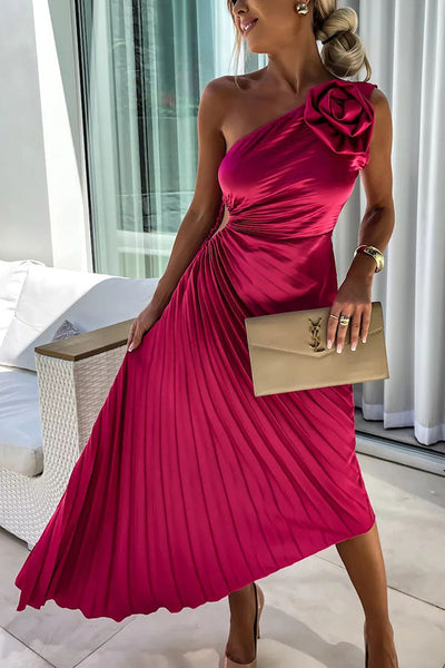 Lizbeth™ | Robe à Épaule Fleurie
