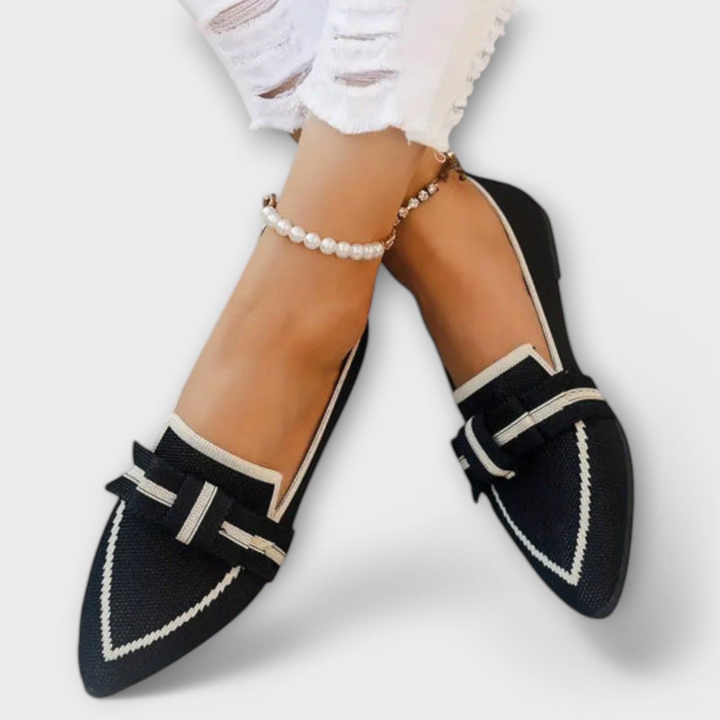 Camille | Ballerines à nœud chic et confort inégalé