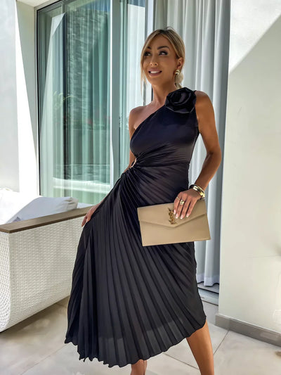 Lizbeth™ | Robe à Épaule Fleurie