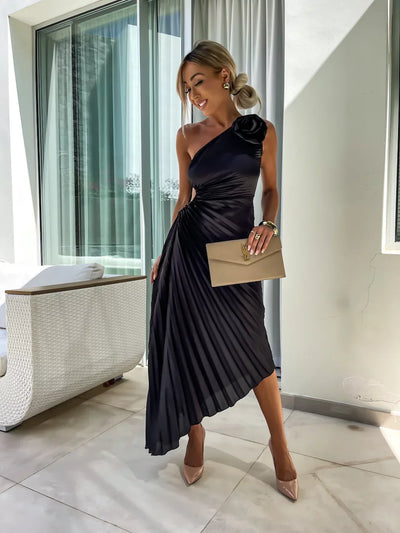 Lizbeth™ | Robe à Épaule Fleurie