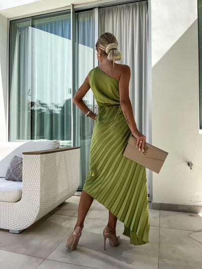 Lizbeth™ | Robe à Épaule Fleurie