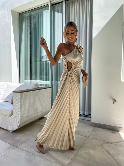 Lizbeth™ | Robe à Épaule Fleurie